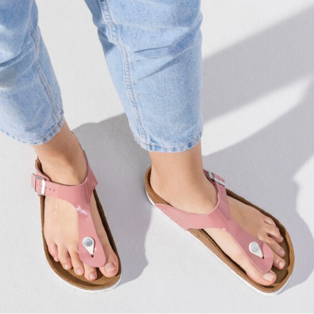 Birkenstock Gizeh Birko-Flor Patent Sandal